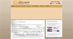 Desktop Screenshot of cjautorepairs.com